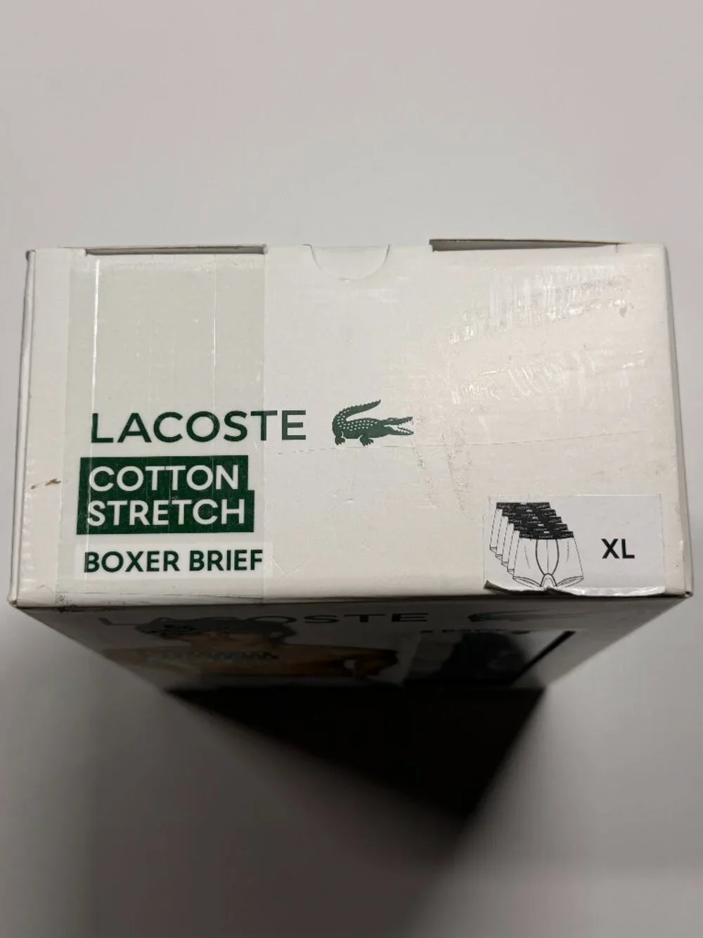 NWT Lacoste Boxer Brief - XL - Gray - Set of 5 - White